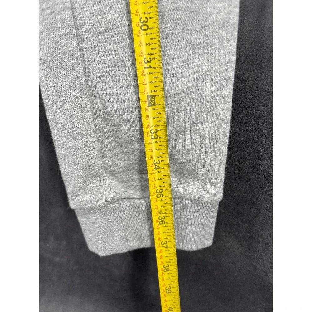 Nike Men's Gray Fleece Jogger Sweatpants Size‎ M Tapered Swoosh Logo